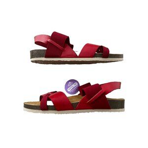 Plakton Vaquetilla Leather Sandals Red ( 42 EU )